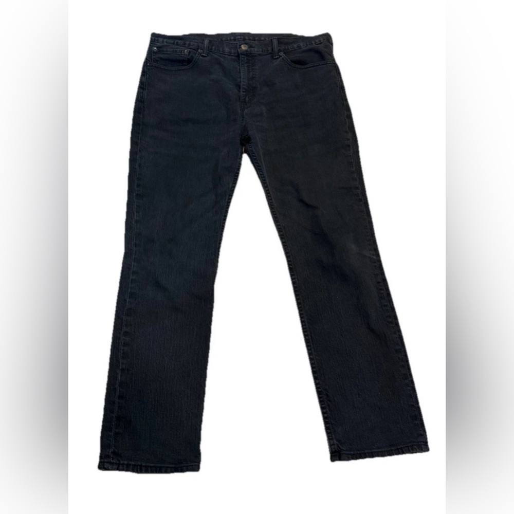 Levi's 511 Slim Fit Black Stretch Denim Jeans 38x30 Mid Rise